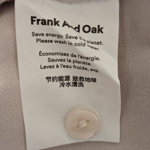 Frank and Oak The satin Blouse  size M NWT - Picture 3 of 5
